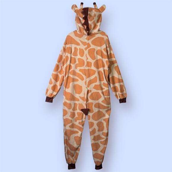 Funzies! Giraffe 1 Piece Union Suit Pajama Halloween Costume Cosplay Unisex Sz M - Picture 8 of 12